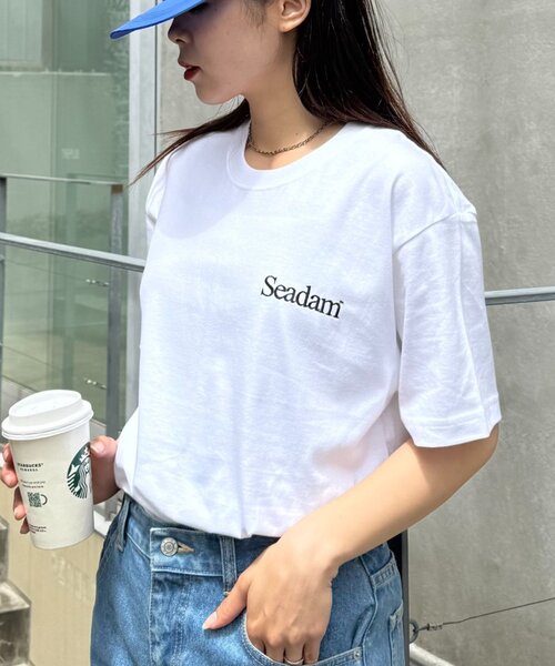 SEADAM（シーダム）の「【SEADAM】〈UNISEX〉ロゴ刺繍ワンポイントTEE（Tシャツ/カットソー・メンズ・インディゴブルー/グレー/ホワイト/ブラック・MEDIUM/LARGE/X-LARGE）」の19枚目の写真