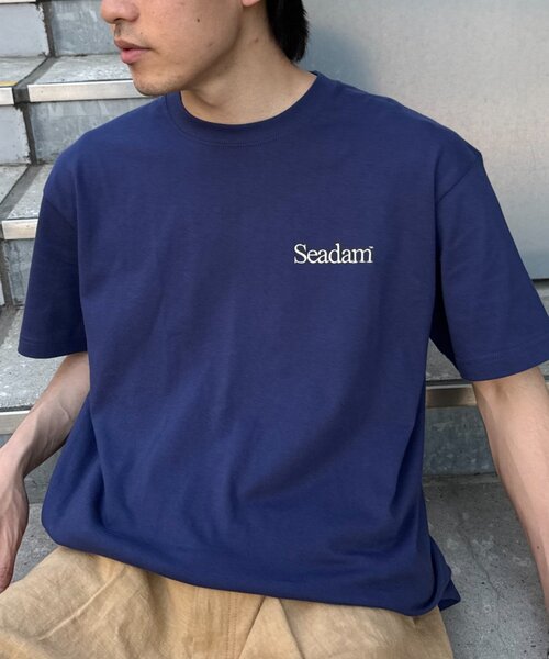 SEADAM（シーダム）の「【SEADAM】〈UNISEX〉ロゴ刺繍ワンポイントTEE（Tシャツ/カットソー・メンズ・インディゴブルー/グレー/ホワイト/ブラック・MEDIUM/LARGE/X-LARGE）」の5枚目の写真