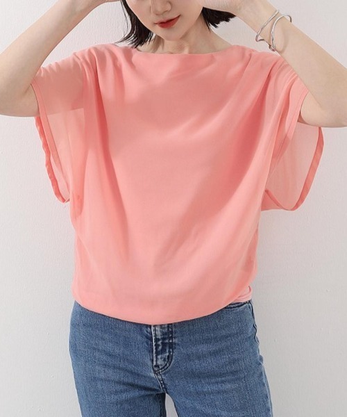 maison de LATIR(メゾンドラティール)の「バタフライスリーブシャツブラウス(シャツ/ブラウス・レディース・ホワイト/ブラック/ネイビー/ピンク/ブルー/スモークピンク・FREE)」の22枚目の写真