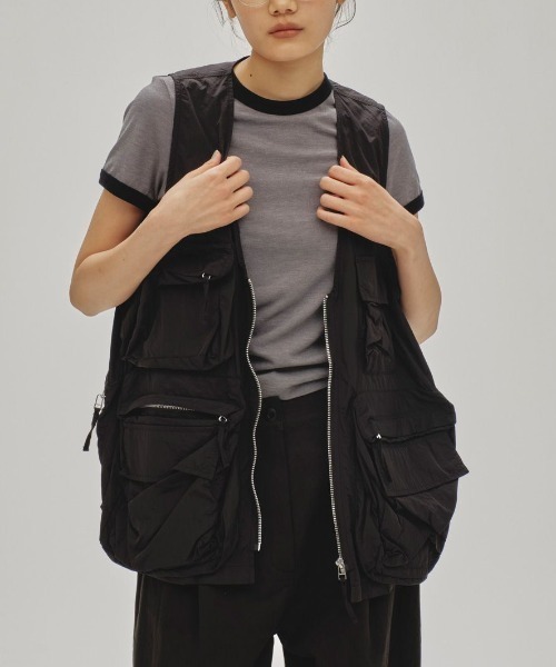 TODAYFUL 黒 ベスト サイズ36 TODAYFUL（トゥデイフル）の「ニットロングベスト（ベスト