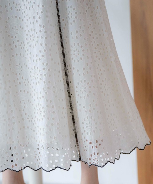 NOELA(ノエラ)の「【15周年】コットンレーススカート(スカート・レディース・オフホワイト/ベージュ/ライトグリーン・S/M)」の20枚目の写真