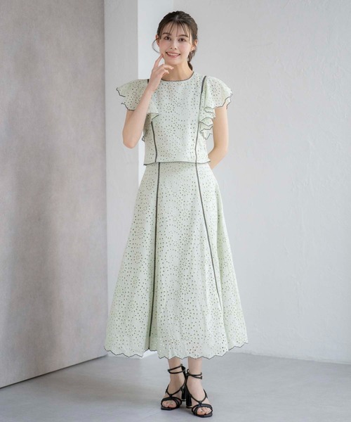 NOELA(ノエラ)の「【15周年】コットンレーススカート(スカート・レディース・オフホワイト/ベージュ/ライトグリーン・S/M)」の18枚目の写真