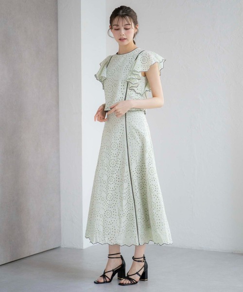 NOELA(ノエラ)の「【15周年】コットンレーススカート(スカート・レディース・オフホワイト/ベージュ/ライトグリーン・S/M)」の17枚目の写真