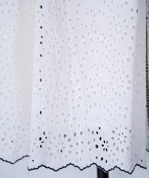 NOELA(ノエラ)の「【15周年】コットンレーススカート(スカート・レディース・オフホワイト/ベージュ/ライトグリーン・S/M)」の7枚目の写真