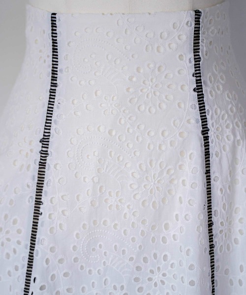 NOELA(ノエラ)の「【15周年】コットンレーススカート(スカート・レディース・オフホワイト/ベージュ/ライトグリーン・S/M)」の6枚目の写真