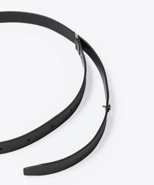 ATTACHMENT（アタッチメント）の「カウレザー バックルレスベルト / COW LEATHER BUCKLE LESS BELT（ベルト・メンズ・ブラック/ブラウン・3/1）」の12枚目の写真