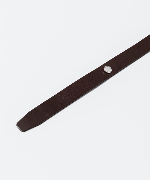 ATTACHMENT（アタッチメント）の「カウレザー バックルレスベルト / COW LEATHER BUCKLE LESS BELT（ベルト・メンズ・ブラック/ブラウン・3/1）」の19枚目の写真