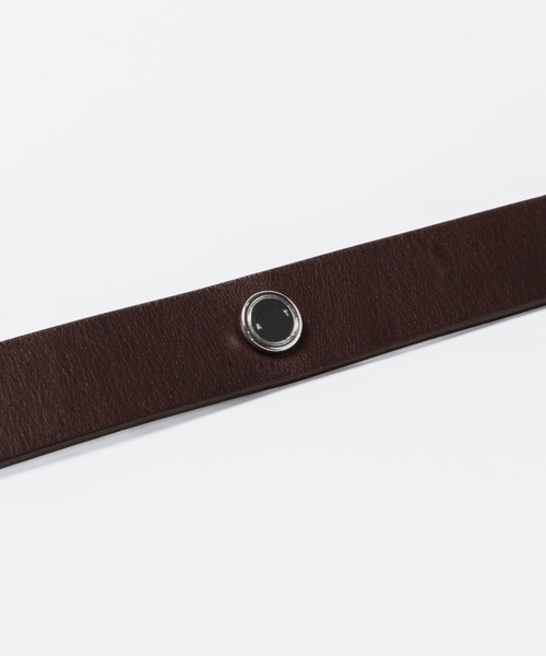 ATTACHMENT（アタッチメント）の「カウレザー バックルレスベルト / COW LEATHER BUCKLE LESS BELT（ベルト・メンズ・ブラック/ブラウン・3/1）」の3枚目の写真