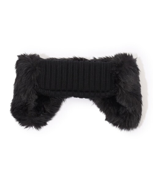 KIJIMA TAKAYUKI(キジマ タカユキ)の「KIJIMA TAKAYUKI KNIT FX FUR ERBND(ハット・メンズ・グレー/ブラック・FREE)」の1枚目の写真