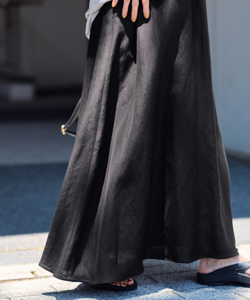 FRAMeWORK リヨセルラミーフレアスカート FRAMeWORK（フレームワーク）の「≪追加≫リヨセルラミーフレア