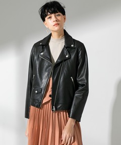 セール】ラムライダースブルゾン◇（ライダースジャケット