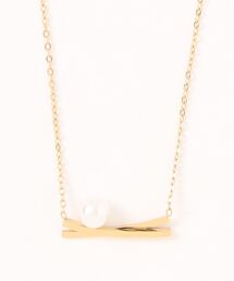 Q | パールオンクロスネックレス(ネックレス)