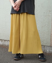 プリーツワイドパンツ