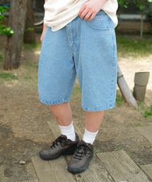 オシャレ ワイド ルーズ デニムパンツ ブロークン BROKEN BASE｜ブロークンベースのデニムパンツ（ワイド・ルーズ