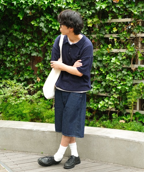 BROKEN BASE（ブロークンベース）の「12oz デニムショーツ（デニムパンツ・メンズ・インディゴブルー/ライトブルー・MEDIUM/LARGE）」の3枚目の写真