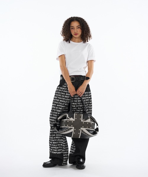 WISH FOR EVER（ウィッシュフォーエバー）の「DOCKING FONT RIGID DENIM / ドッキングフォントリジットデニム（デニムパンツ・メンズ・インディゴブルー/ブラック・LARGE/SMALL/MEDIUM）」の17枚目の写真