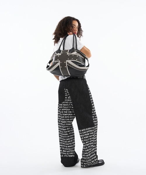 WISH FOR EVER（ウィッシュフォーエバー）の「DOCKING FONT RIGID DENIM / ドッキングフォントリジットデニム（デニムパンツ・メンズ・インディゴブルー/ブラック・LARGE/SMALL/MEDIUM）」の18枚目の写真