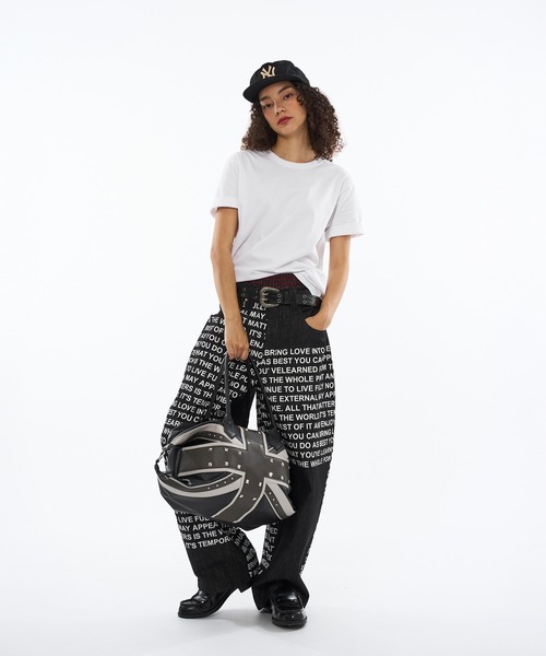 WISH FOR EVER（ウィッシュフォーエバー）の「DOCKING FONT RIGID DENIM / ドッキングフォントリジットデニム（デニムパンツ・メンズ・インディゴブルー/ブラック・LARGE/SMALL/MEDIUM）」の19枚目の写真