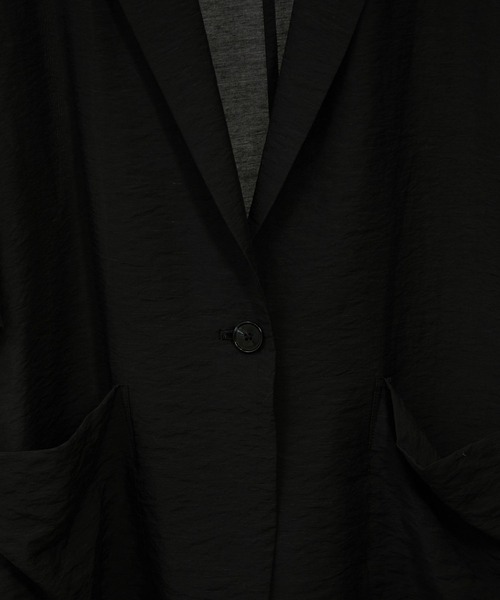 WEB限定】シアーハーフスリーブジャケット［洗える・冷房対策