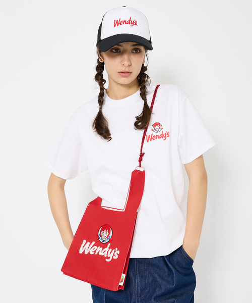 FRUIT OF THE LOOM(フルーツオブザルーム)の「【FRUIT OF THE LOOM/フルーツ オブ ザ ルーム】FOTL×WENDY’S MINI SHOULDER BAG 80978700/ショルダーバッグ/ユニセックス【WEB限定】(ショルダーバッグ・メンズ・ブラック/レッド・フリー)」の5枚目の写真