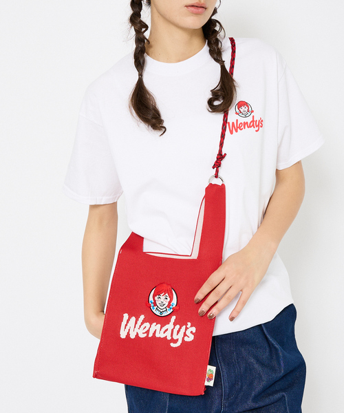 FRUIT OF THE LOOM(フルーツオブザルーム)の「【FRUIT OF THE LOOM/フルーツ オブ ザ ルーム】FOTL×WENDY’S MINI SHOULDER BAG 80978700/ショルダーバッグ/ユニセックス【WEB限定】(ショルダーバッグ・メンズ・ブラック/レッド・フリー)」の4枚目の写真