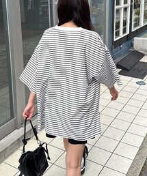 CIAOPANIC TYPY | 【ユニセックス】ポンチハイカウントサイドスリットビッグシルエットTee(Tシャツ/カットソー)