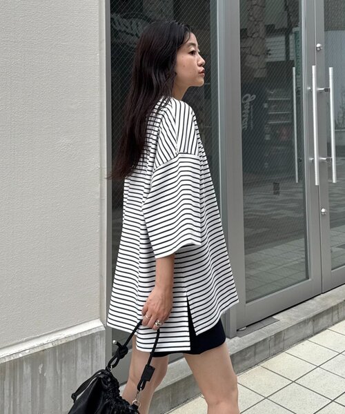 Tチャオ ユニセックス】オーバーサイズスウェットロンTee（Tシャツ