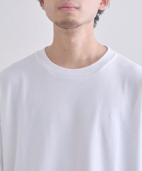 CIAOPANIC TYPY（チャオパニックティピー）の「【ユニセックス】ポンチハイカウントサイドスリットビッグシルエットTee（Tシャツ/カットソー・レディース・ブラック/チャコールグレー/ホワイト/ライトグレー/ブラウン/オフホワイト/グリーン・MEDIUM/LARGE/X-LARGE）」の18枚目の写真