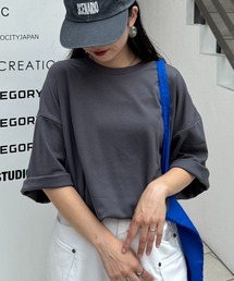 CIAOPANIC TYPY | 【ユニセックス】ポンチハイカウントサイドスリットビッグシルエットTee(Tシャツ/カットソー)