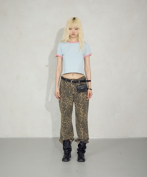 FTW(エフティダブリュー)の「BUCKLE BELT RINGER TEE(Tシャツ/カットソー・レディース・オフホワイト/チャコールグレー/ライトブルー・MEDIUM/SMALL)」の18枚目の写真