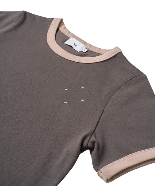 FTW(エフティダブリュー)の「BUCKLE BELT RINGER TEE(Tシャツ/カットソー・レディース・オフホワイト/チャコールグレー/ライトブルー・MEDIUM/SMALL)」の13枚目の写真