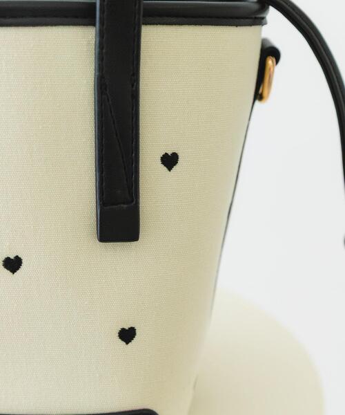 RODE SKO（ロデスコ）の「『WEB/一部店舗限定カラー』刺繍バケツバッグ（ハンドバッグ・レディース・ブラック/ベージュ/ベージュ系その他・ONE）」の20枚目の写真