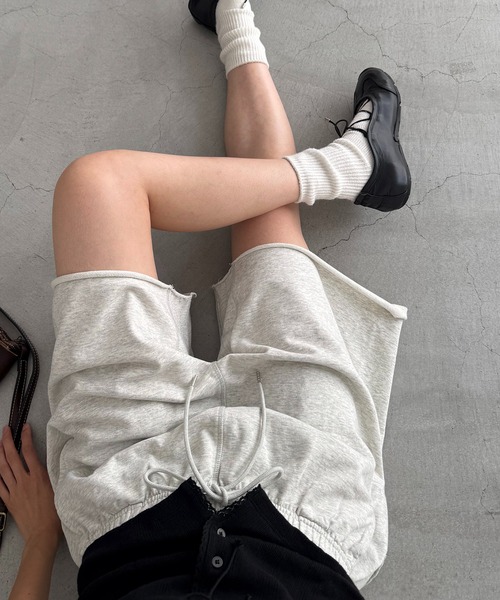 CANAL JEAN(キャナルジーン)の「choice_cnl/GRY スウェットハーフパンツ(その他パンツ・レディース・グレー・SMALL/MEDIUM)」の2枚目の写真