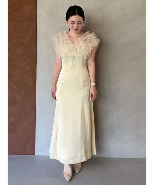 LAGUNAMOON（ラグナムーン）の「LADYノースリーブボレロキャミワンピース 結婚式 お呼ばれ（ドレス・レディース・イエロー/ライトブルー/ブラック・MEDIUM/SMALL）」の16枚目の写真