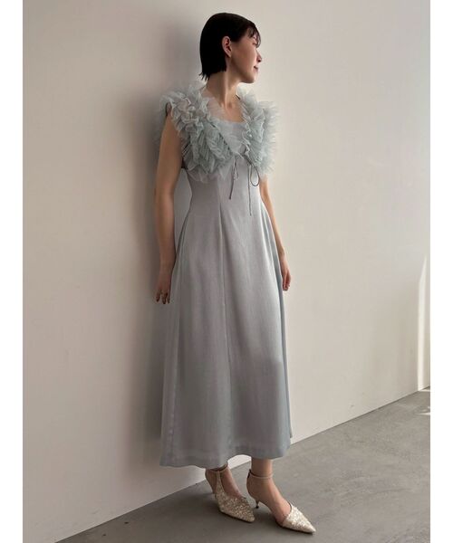 LAGUNAMOON（ラグナムーン）の「LADYノースリーブボレロキャミワンピース 結婚式 お呼ばれ（ドレス・レディース・イエロー/ライトブルー/ブラック・MEDIUM/SMALL）」の21枚目の写真