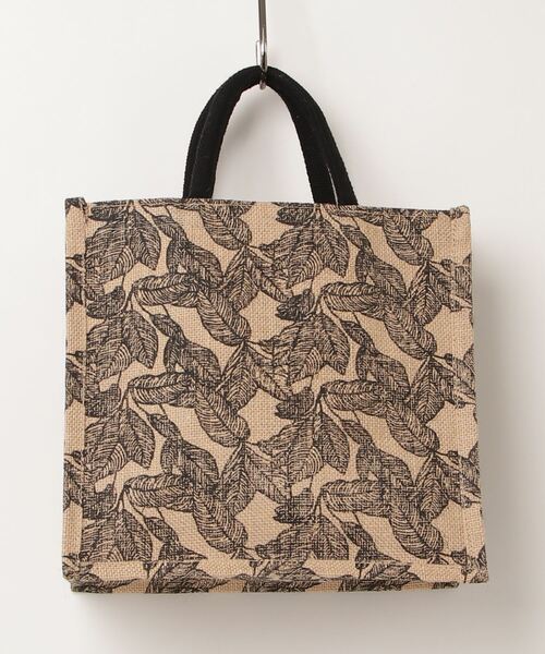 MAISON mou（メゾンムー）の「【Swaraj/スワラージ】ジュートBOX型バッグ（Ｍ）ポーチ付き（トートバッグ・レディース・ナチュラル/ブラック系その他・FREE）」の3枚目の写真
