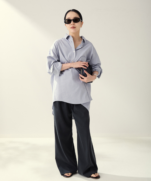 ★プラージュテンドレles tendreオックスフォードシャツ plage ブラウス シャツ 「追加」les Tendre ox loose レディース