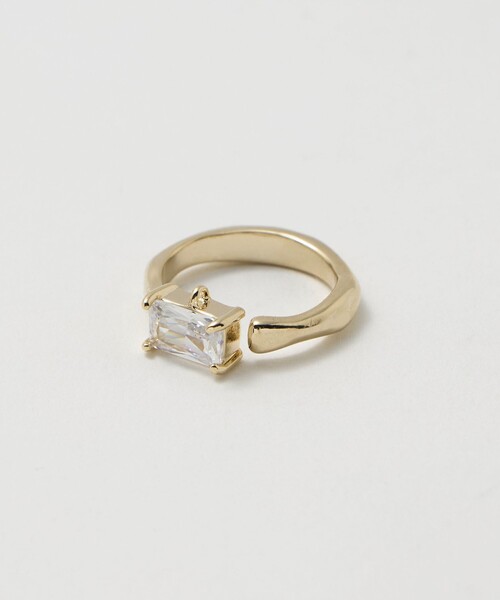 BEAUTY&YOUTH UNITED ARROWS（ビューティーアンドユースユナイテッドアローズ）の「スクエア ビジュー リング（リング・レディース・シルバー/ゴールド・11）」の6枚目の写真