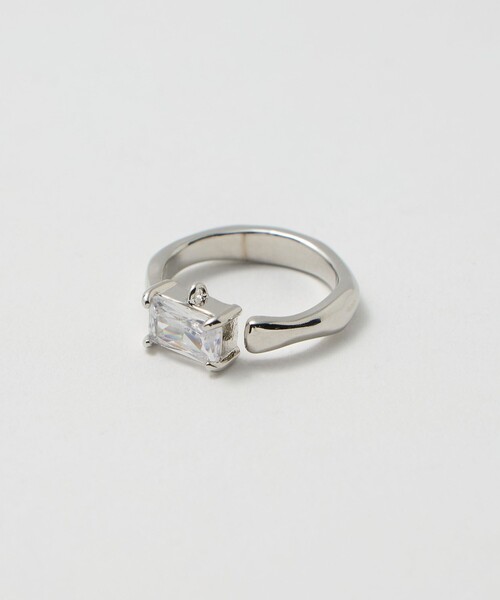 BEAUTY&YOUTH UNITED ARROWS（ビューティーアンドユースユナイテッドアローズ）の「スクエア ビジュー リング（リング・レディース・シルバー/ゴールド・11）」の7枚目の写真