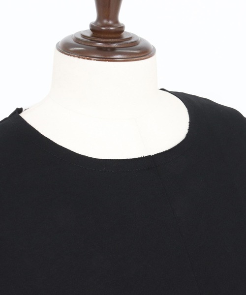 GLIMCLAP（グリムクラップ）の「msw1705-Boxy silhouette long sleeve T-shirt-Mini pile sweat fabric- スウェット（Tシャツ/カットソー・メンズ・ホワイト/ブラック・S/M/L）」の20枚目の写真