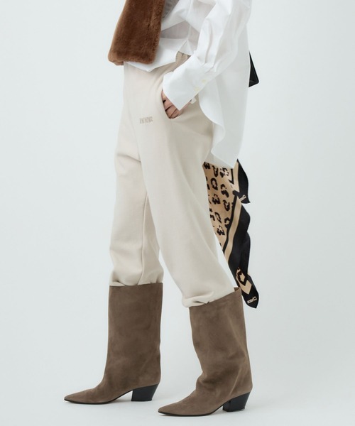 Chaos（カオス）の「Chaos(カオス)/◆WHY NOT NOW◆クースベイスウェットパンツ　【セットアップ可】（スウェットパンツ・レディース・モカ/ブラウン/ベージュ・FREE）」の2枚目の写真