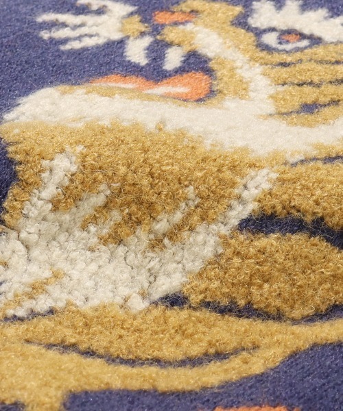 KRIFF MAYER（クリフメイヤー）の「【Unisex･チクチクしない】もちのびニットカーデ(虎)（カーディガン/ボレロ・メンズ・ブラック/カーキ/ブルー/ベージュ・LARGE/MEDIUM/X-LARGE）」の13枚目の写真