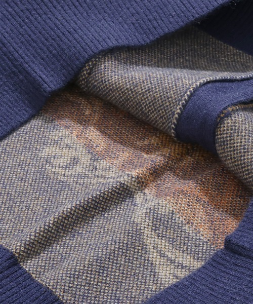 KRIFF MAYER（クリフメイヤー）の「【Unisex･チクチクしない】もちのびニットカーデ(虎)（カーディガン/ボレロ・メンズ・ブラック/カーキ/ブルー/ベージュ・LARGE/MEDIUM/X-LARGE）」の16枚目の写真