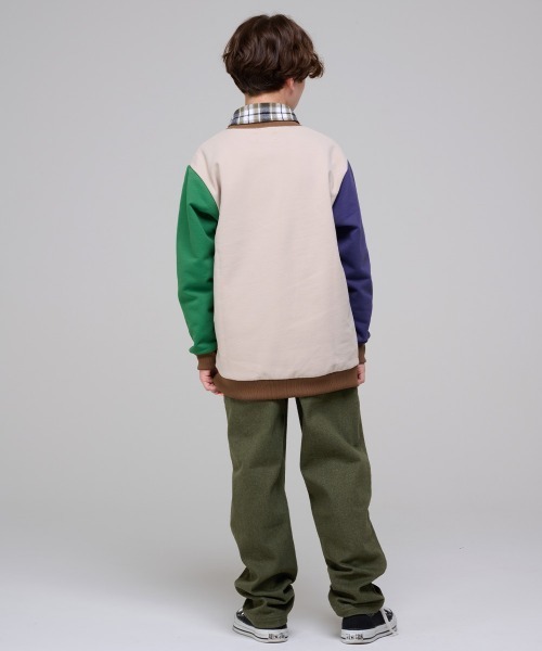 KRIFF MAYER Kid's Collection（クリフメイヤーキッズコレクション）の「裏起毛カラーデニムゆったりパンツ（デニムパンツ・キッズ・ネイビー/カーキ/ベージュ/ブラック・150/140/130/120/170/160）」の8枚目の写真