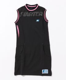 STARTER（スターター）の「【WG】【it】【STARTER GOLF】スターター ダンボールニット×メッシュ素材インナーパンツ付きノースリーブワンピースレディース SG-123012（ワンピース）」