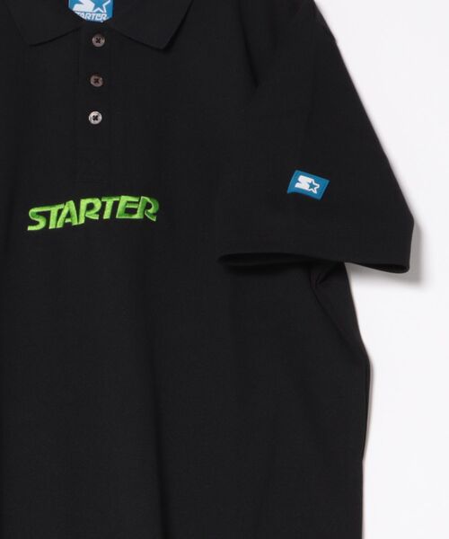 STARTER(スターター)の「【STARTER GOLF】スターターゴルフ STARTERロゴ刺繍半袖ポロシャツ SG-123009(ポロシャツ・メンズ・ブラック/ホワイト/ネイビー・L/M)」の6枚目の写真