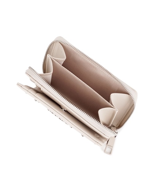 MURUA(ムルーア)ラウンドファスナー二つ折り財布 MR-W1372 スタッズ