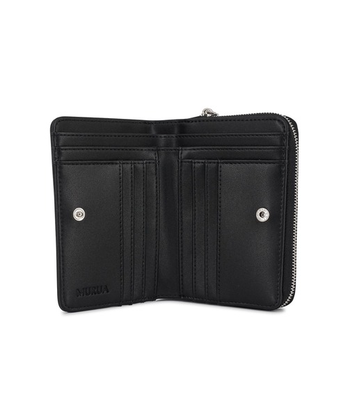 ムルーア（MURUA）/ラウンドファスナー二つ折り財布 MR−W1372 スタッズ MURUA(ムルーア)ラウンドファスナー二つ折り財布 MR-W1372 スタッズ