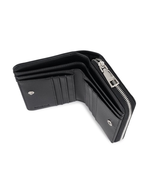 MURUA(ムルーア)の「MURUA(ムルーア)ラウンドファスナー二つ折り財布 MR-W1372 スタッズ(財布・レディース・ワイン/ブラック/ベージュ・FREE)」の21枚目の写真
