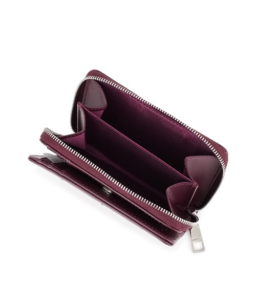 MURUA(ムルーア)ラウンドファスナー二つ折り財布 MR-W1372 スタッズ